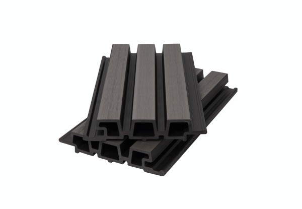Фасадная панель брусковая двухцветная co-extrusion, grey dark купить в Сухом Логу