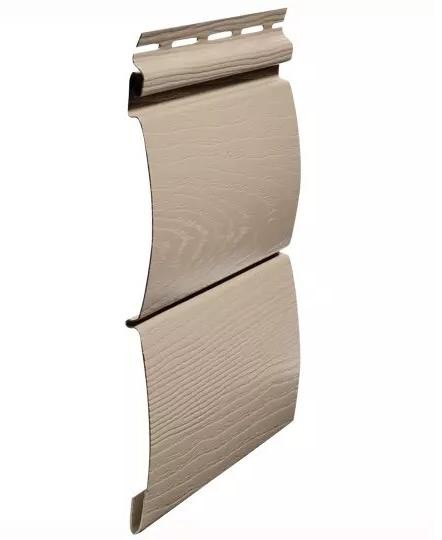 Виниловый сайдинг fineber (файнбер) - серия blockhouse (блокхаус) "бревно", сандал купить в Сухом Логу