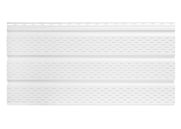 Софит к сайдингу ПЕРФОРИРОВАННЫЙ TECOS БЕЛЫЙ купить в Сухом Логу