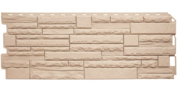 Фасадная панель Альта-Профиль Скалистый камень ЭКО Кремовый купить в Сухом Логу