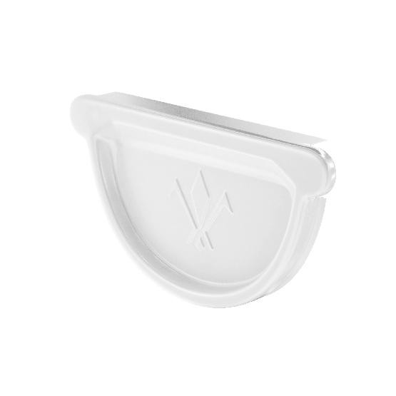 Водосток Aquasistem, система 125x90 - Заглушка универсальная с резиновым уплотнителем RR 20 Белый купить в Сухом Логу