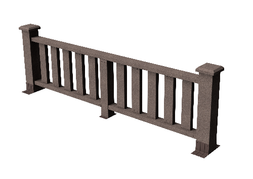 Ограждения декоративное ДПК GRINDERDECO Эрес венге купить в Сухом Логу