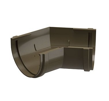 Угол желоба 135˚ Docke Premium ПВХ - Каштан купить в Сухом Логу