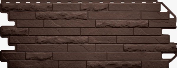 Фасадная панель Цокольный сайдинг Альта-профиль Кирпич-Антик ЭКО Коричневый купить в Сухом Логу