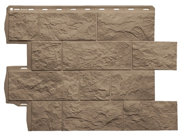 Фасадная панель Альта-Профиль Туф ЭКО Бежевый купить в Сухом Логу