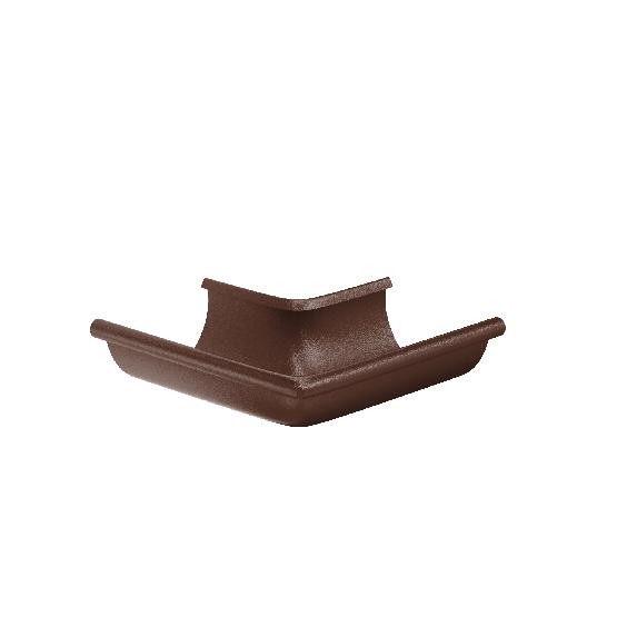 Водосток Aquasistem, Система 125x90 - Угол желоба, наружный 90° RAL 8017 Коричневый matt купить в Сухом Логу