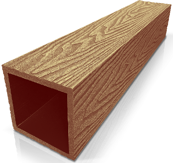 Столб ДПК 3D GardenParkett фактура дерева Бук купить в Сухом Логу