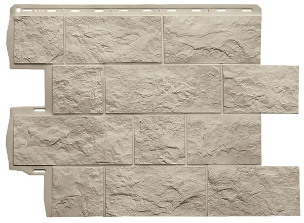 Фасадная панель Альта-Профиль Туф ЭКО Кремовый купить в Сухом Логу