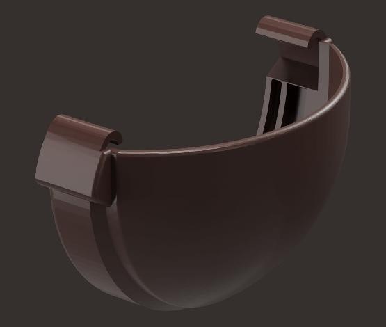 Заглушка желоба Docke Lux ПВХ - Шоколад купить в Сухом Логу