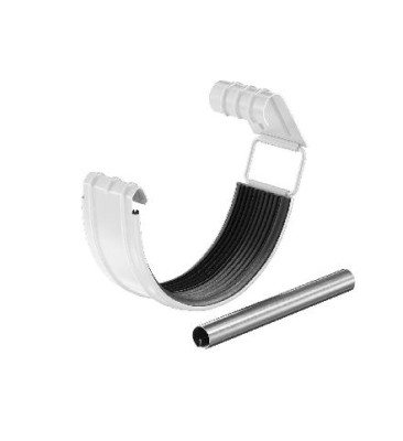 Водосток Aquasistem, система 125x90 - Соединитель желоба с резиновым уплотнителем RR 20 Белый