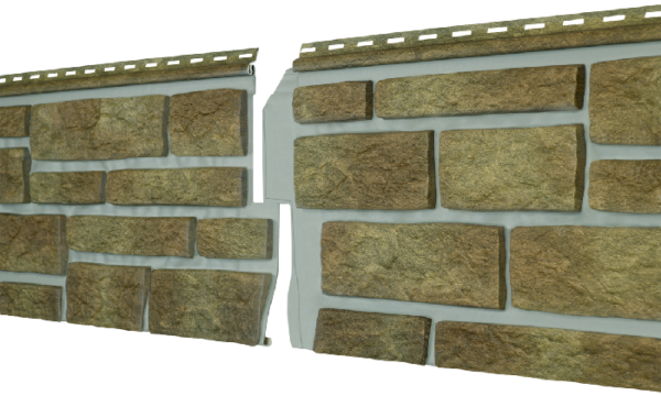 Фасадная панель Ю-пласт Стоун Хаус S-Lock Таганай вулканический купить в Сухом Логу