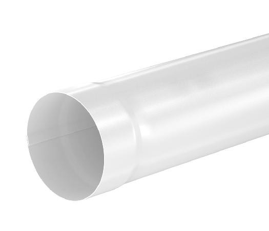 Водосток Aquasistem, система 125x90 - Труба водосточная 1.00м RR 20 Белый купить в Сухом Логу