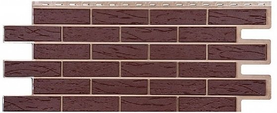 Фасадная панель T-Сайдинг-Кирпич Саман Коричневый купить в Сухом Логу