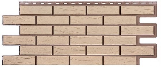 Фасадная панель T-Сайдинг-Кирпич Саман Желтый купить в Сухом Логу