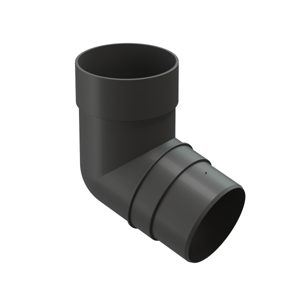 Колено 72˚ для водосточной трубы Docke Premium Графит купить в Сухом Логу