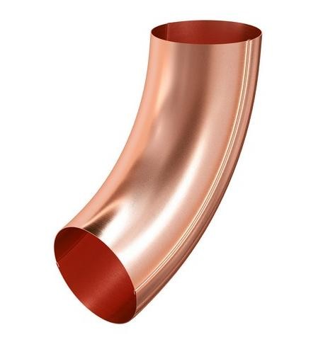 Водосток Aquasistem, система 125x90 - Колено трубы универсальное медное купить в Сухом Логу