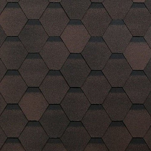 Гибкая черепица Shinglas, коллекция Оптима – Коричневый купить в Сухом Логу