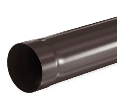 Водосток Aquasistem, система 150/100 - Труба водосточная 1.00м RR 32 Тёмно Коричневый