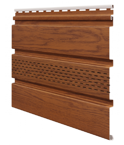 Софит ламинированный VOX NATURE с центральной перфорацией, Золотой-дуб купить в Сухом Логу