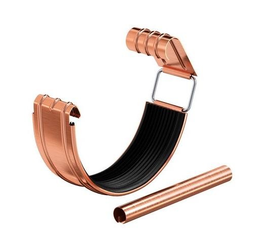 Водосток Aquasistem, система 150/100 - Соединитель желоба с уплотнителем медный купить в Сухом Логу