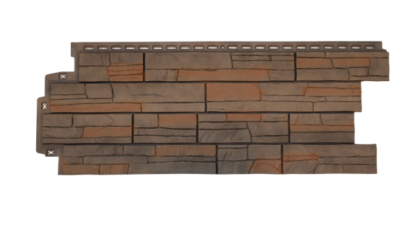 Фасадная панель Grand Line Сланец Элит Сандал купить в Сухом Логу