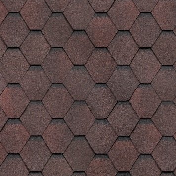 Гибкая черепица Shinglas, серия Классик, коллекция Кадриль – Гранат купить в Сухом Логу