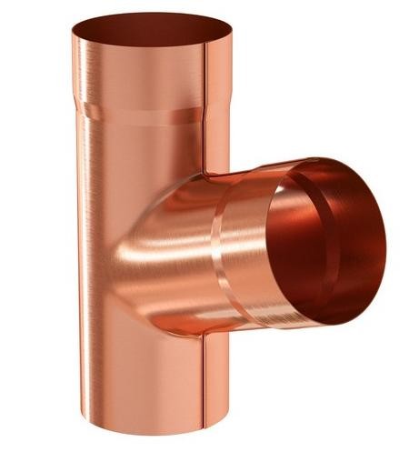 Водосток Aquasistem, система 150/100 - Тройник трубы медный купить в Сухом Логу