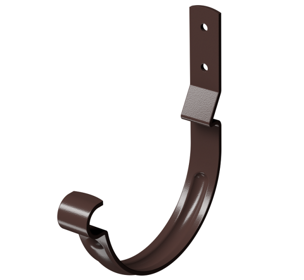 Карнизный крюк короткий (гнутый) D125 Döcke STAL PREMIUM Шоколад, (RAL 8019) купить в Сухом Логу