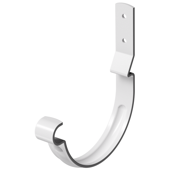 Карнизный крюк короткий D125 (гнутый) Döcke STAL PREMIUM Пломбир, (RAL 9010) купить в Сухом Логу