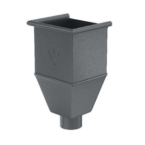 Водосток Aquasistem, Система 150/100 - Воронка_водосборная удлиненая RR 23 Маренго matt купить в Сухом Логу