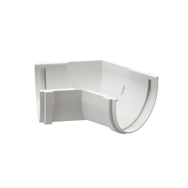 Угол желоба универсал 135˚ Docke Premium ПВХ - Пломбир купить в Сухом Логу