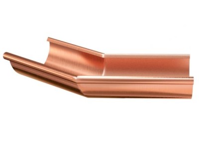 Водосток Aquasistem, система 150/100 - Угол желоба наружный медный 135°