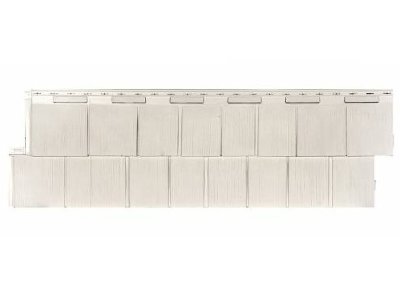 Фасадная панель T-Сайдинг-Щепа пихта ЭКО-1 Белый