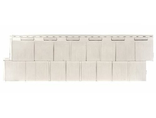 Фасадная панель T-Сайдинг-Щепа пихта ЭКО-1 Белый купить в Сухом Логу