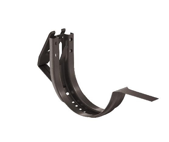 Водосток Aquasistem, система 125x90 - Крюк крепления желоба короткий регулируемый RR 32 Тёмно-Коричневый купить в Сухом Логу