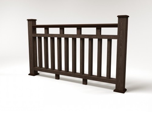 Ограждение из ДПК FG8 венге купить в Сухом Логу