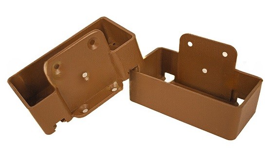 Крепление перил прямое из алюминия GardenParkett Орех купить в Сухом Логу