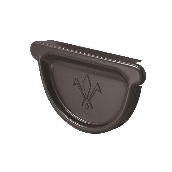 Водосток Aquasistem, система 150/100 -  Заглушка универсальная с резиновым уплотнителем RR 32 Тёмно Коричневый купить в Сухом Логу