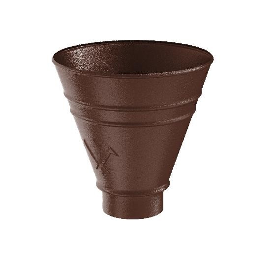 Водосток Aquasistem, Система 150/100 - Воронка водосборная круглая RAL 8017 Коричневый matt купить в Сухом Логу